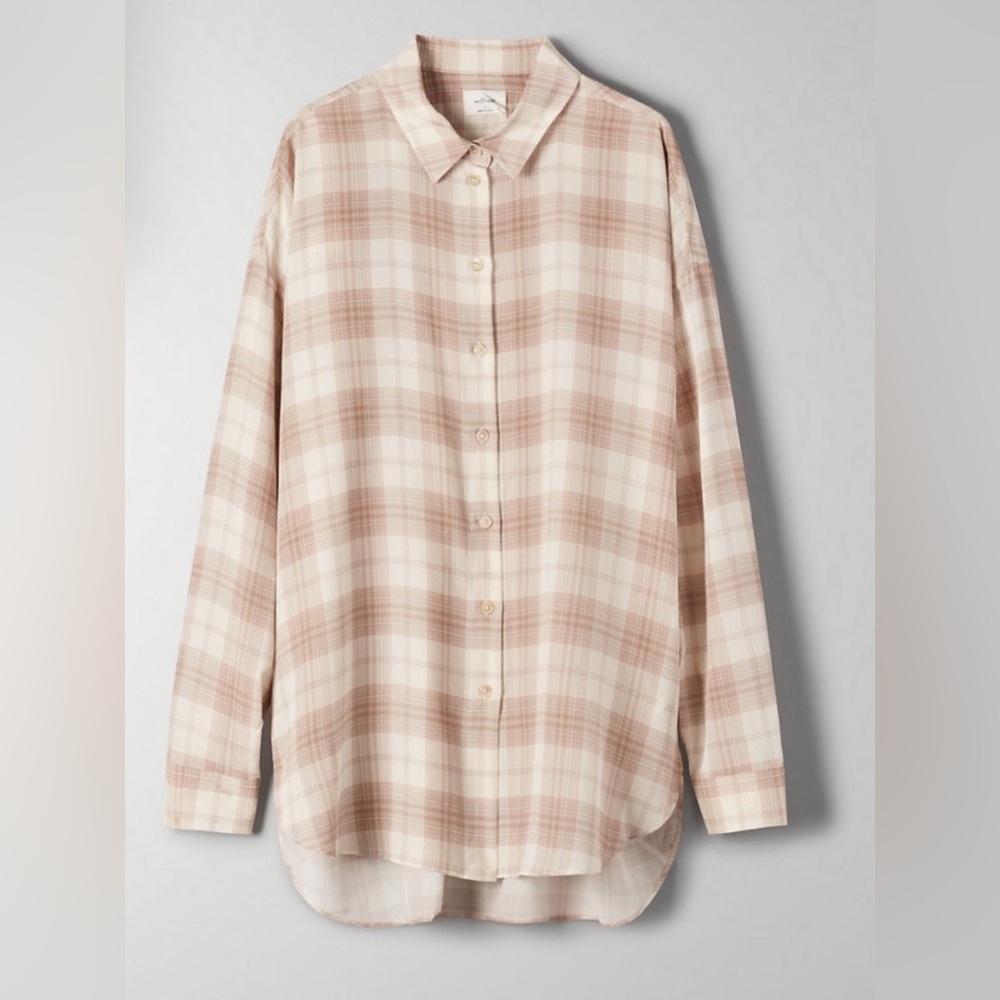 Wilfred Plaid Button Down Sz XS - Picture 2 of 9